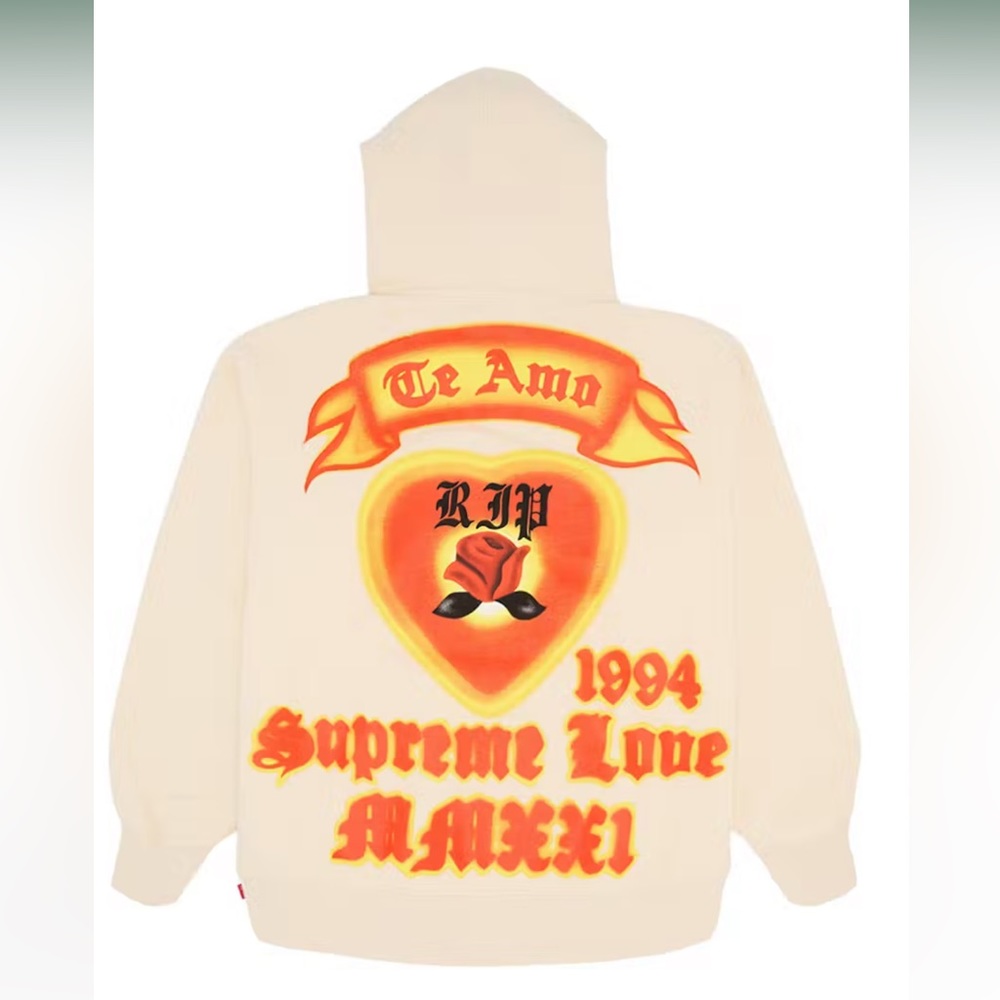 SUPREME LOVE HOODED SWEATSHIRT